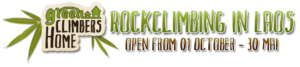 logo rockclimbing in laos open from 1 OCT - 30 MAY